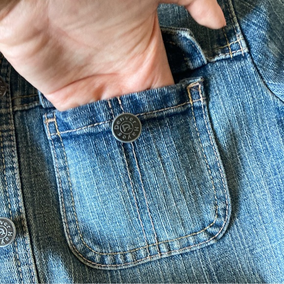 Denver Hayes Vintage Fitted Denim Jacket Size S - Picture 9 of 10